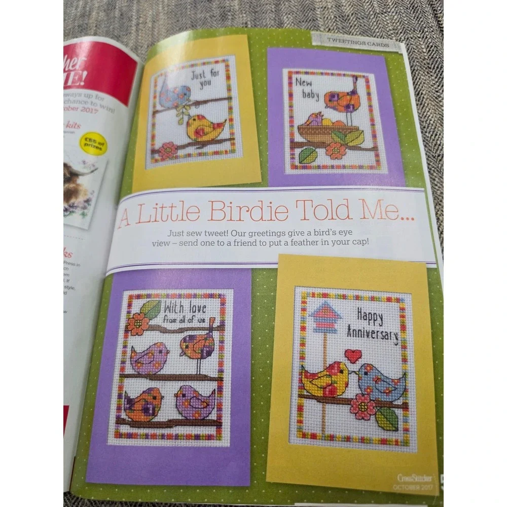 October 2017 issue of CrossStitcher magazine featuring‎ Halloween designs